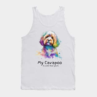 My Cavapoo is cuter than yours Funny Shirt Tank Top